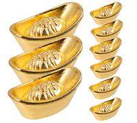 POPETPOP Lot de 20 Lingots Décoratifs Miniatures en Or Ornement de Bureau et Maison Décoration Créative pour Scène Artisanale Petit d'Artisanat pour Feng Shui