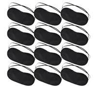 POPETPOP Lot de 20 Masques pour Yeux en Polyester et Mousse, Masque de Sommeil Doux, Léger et Facile à Porter pour Trains et Avions, Protection Optimale la Lumière