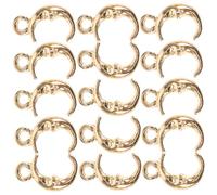 POPETPOP Lot De 20 Pendentifs En Alliage Lune Étoile Doré Argenté, Charme De Lune Accessoires Diy, Décorations Loisirs Créatifs Bijoux à Fabriquer, Présents Personnalisés Artisanat