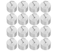 POPETPOP Lot De 20 Poids À Crochet : Poids D'étalonnage De Haute Précision De 20 g Chacun Avec Crochets Pour Scolaires Et Expériences Scientifiques Générales