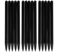POPETPOP Lot de 20 Stylets Tactiles Capacitifs Universels pour Tablette et Smartphone Stylets Multifonctions Noirs pour Dessin Prise de Notes et Jeux Accessoires Essentiels pour Bureau