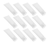 POPETPOP Lot de 20 Tubes de Crème Vides Rechargeables 50ml en Pp et Pe Bouchon à Clapet pour Voyage, Prise en Main Confortable, Tubes Cosmétiques Réutilisables Pratiques