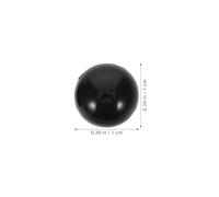 POPETPOP Lot de 200 Yeux de poupée à Dos Plat, 10 mm, Demi-Ronds, Noirs, en Plastique, pour Loisirs créatifs, projets de Crochet, amigurumi, Peluches, poupées