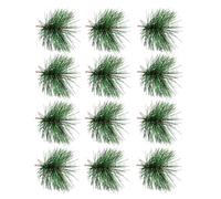 POPETPOP Lot de 24 de Pin Artificiels : Brindilles de Sapin de Noël Vertes - Décorations en PVC pour Travaux Manuels de Noël Et Fabrication de Couronnes