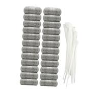 POPETPOP Lot De 24 Filtres De Machine à Laver En Inox 304 Avec 24 Attaches Zippées, Filet Protecteur Pour Filtration De Peluches, Outil De Nettoyage Pour Lavage Domestique