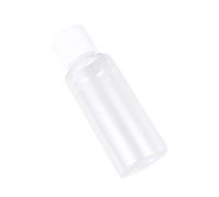 POPETPOP Lot de 25 Flacons Cosmétiques en Plastique 50ml Transparents Bouchon à Rabat, Légers et Incassables, Voyage Vie Quotidienne Couleur Aléatoire