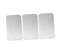 POPETPOP Lot de 3 Assiettes Réfrigérantes pour et Rongeurs 12 X 8 CM Matériau en Acier Inoxydable Tapis de Refroidissement Solide pour