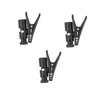POPETPOP Lot de 3 Attaches pour Cordon d'Écouteurs et Microphone Accessoires Pratiques Écouteurs Organisateur Clips Antidérapants pour Randonnée et Activités et Solide Noir