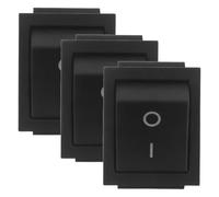 POPETPOP Lot de 3 Boutons-poussoirs en Plastique Noir pour Machine à Popcorn, Interrupteur et Facile à Contrôler, pour Petits Événements Commerciaux