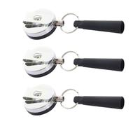 POPETPOP Lot de 3 Capuchons de Stylo à Boucle Antivol en Fil D'acier Porte-clés Élastique en Silicone, Facile à Porter, pour Suspendre aux Poches ou Paquet