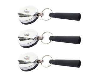 POPETPOP Lot de 3 Capuchons de Stylo à Boucle Antivol en Fil D'acier Porte-clés Élastique en Silicone, Facile à Porter, pour Suspendre aux Poches ou Paquet