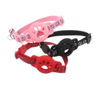 POPETPOP Lot de 3 Colliers de Repérage Réfléchissants pour Chatons et Chiots avec Clochette Collier de Sécurité en Matériau Doux Compatible avec Traceur pour Balades Nocturnes et Usage