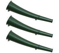 POPETPOP Lot de 3 Klaxons de Signalisation Tactiques Verts Militaires Cornes de Survie Portables en Plastique et Métal pour Camping Randonnée et Sécurité en Extérieur