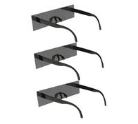 POPETPOP Lot de 3 Lunettes de Soleil Amusantes Unisexes à Stores à Volets, Monture Taille Unique en Plastique Noir, Accessoire Carnaval et Fête, Lunettes de Festival Humoristiques pour