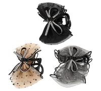 POPETPOP Lot de 3 Pinces à Cheveux pour Femmes en Tissu, Grandes Griffes Élégantes et Compactes, Ne Blessent Pas le Cuir Chevelu, pour Cheveux Épais