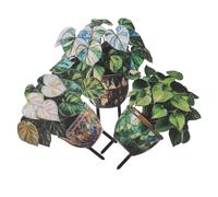 POPETPOP Lot De 3 Piquets De Jardin en PVC pour Pots De Fleurs, Étiquettes Résistantes Aux Intempéries en Forme De, Faciles À Insérer pour Plantes Et Fleurs.
