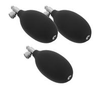 POPETPOP Lot de 3 Pompes de Gonflage Manuelles pour Tensiomètre avec Valve Métallique, Embout en Pvc, Accessoires de Remplacement Compatibles, Pompe à Main Médicale pour Maintien Pression