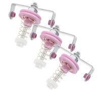 POPETPOP Lot de 3 Tendeurs de Fil pour Machines à Tisser et Tricoter, Contrôle Précis du Fil, Compatible Large, Acier Inoxydable et Céramique, Accessoires pour Métiers à Tisser