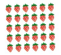 POPETPOP Lot De 30 Breloques Nail Art Charme De Fraise Petites Tranches Décoratives Pour Ongles Femmes Fête Diy