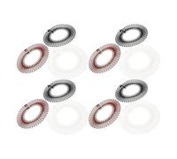 POPETPOP Lot de 30 Serrage-Têtes Peignes Extensibles à Dents Rondes pour Femmes Couleur Noire Marron et Transparent Coiffage Rapide et Discrétion pour Activités Sportives et Usage