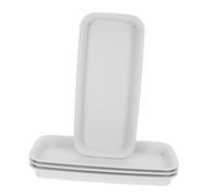 POPETPOP Lot De 4 Bacs À Eau Rectangulaires pour Plantes en Pot, Bacs D'égouttage, Support De Pot De Fleurs, Récupérateur d'eau sous Plantes, Soucoupe pour Plantes De Jardin