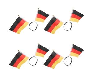 POPETPOP Lot de 4 Bandeaux Cheveux Drapeau du Mexique en Tissu, Confortables et Visuellement Impactants, pour Anniversaire et Accessoires de Fête Enfantine
