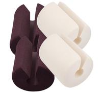 POPETPOP Lot de 4 Butoirs de Porte en Mousse Nbr pour Bébé et Garçon et Filles Protection Anti-pincement Doigts Installation sans Outil Sécurité Maison