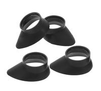 POPETPOP Lot de 4 Cache-oculaires en Caoutchouc Noir pour Télescopes et Microscopes, Protection Oculaire Confortable avec Fixation Rapide pour Usages Scientifiques