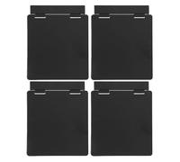 POPETPOP Lot de 4 Caches de Protection pour Interrupteur à Bouton-Poussoir Boîtier Étanche Anti-Éclaboussures Compatible Panneau Central de Climatisation Type 120 Couleur Noir Mat