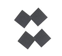 POPETPOP Lot de 4 de Semelles Antidérapantes Carrées pour Talons Hauts Coussinets Auto-Adhésifs Résistants à L'Usure Taille S Noir Idéals pour Chaussures Silencieuses et Confortables
