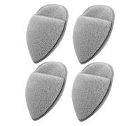POPETPOP Lot de 4 Disques Exfoliants Visage en Pu Forme Goutte D'eau et Triangle, Éponges Douces Ergonomiques pour Nettoyage Précis et Peau Sensible