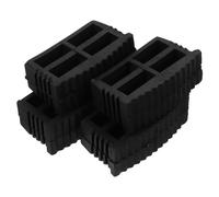 POPETPOP Lot de 4 Embouts en Caoutchouc pour Pieds d'Échelle Alu 60 × 22, Patins Antidérapants pour Échelles à Coulisse, Protections Résistantes à L'Usure, Usage Chantier et Bricolage