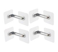 POPETPOP Lot de 4 Fixations Murales pour Meubles Anti-basculement en Acier Inoxydable et Acrylique, Résistance à L'usure et Stabilité Forte pour Sécuriser la Chambre de Bébé