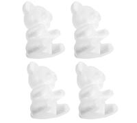 POPETPOP Lot de 4 Modèles DIY en Mousse 20 CM Ours à Modeler pour Composition de Fleur Fournitures Saint-Valentin Décoration Mariage Fête Artisanat Créatif pour Garçon et Filles et