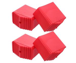 POPETPOP Lot De 4 Patins Antidérapants En Caoutchouc Pour Pieds D'Échelle Pliante Couvre-Pieds De Rechange Protection Sol Et Sécurité Pour Escabeaux 1.85X1.77X0.98In