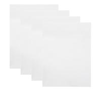 POPETPOP Lot de 4 Plaques D'aluminium Blanc Brillant 1,0 Mm 30 X 40 Cm pour Sublimation, Panneaux Métalliques Vierges, Plaques Signalétiques Résistantes la Décoloration, Supports