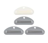 POPETPOP Lot de 4 Presse-tubes de Dentifrice Manuels en Abs pour Salle de Bain et Maison, Évite les Éclaboussures Désordonnées, Accessoire Pratique et Solide Couleur Couleur Aléatoire