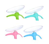POPETPOP Lot De 4 Roues Silencieuses pour Hamster Soucoupe Volante Souris Plateau De Course pour Hamster Roues d'exercice pour Animaux De Compagnie