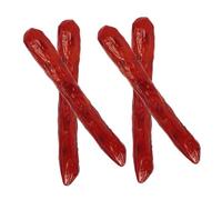 POPETPOP Lot de 4 Saucisses Artificielles Réalistes de Maillon Accessoires Alimentaires pour Présentation et Décoration Culinaire Modèle Factice pour Photographie et Jeux D’Imitation