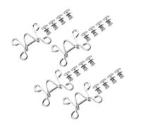 POPETPOP Lot de 4 sets de Boutons de Taille Fine pour Jeans sans Couture Ajustables Argentés Grosse Taille Bouton de Remplacement Instantané Accessoire Pratique pour Ajuster des Pantalons