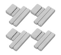 POPETPOP Lot de 4 Sets de Sets de Ensembles Aimants pour Nail Art Effet Œil de Chat, Outils Manucure en Aimant Argenté pour Créer Motifs Variés, Accessoires Professionnels Manicure