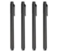 POPETPOP Lot de 4 Stylos de Peinture pour Ongles Noir, Stylo Dessin Nail Art Précis, Outil Manucure DIY pour Usage Professionnel et Personnel, Accessoire Création Nail Art à Domicile