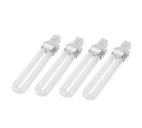 POPETPOP Lot de 4 Tubes Lumineux 12w pour Lampe Manucure en Verre Blanc, Séchage Rapide du Gel UV 365nm, Lampe à Ongles Portative pour Nail Art