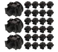 POPETPOP Lot de 40 vis de montage en rack M6 x 14 mm, écrous cage et rondelles pour armoires de serveur, racks réseau et équipements audio, haute résistance, anti-vibrations, noir
