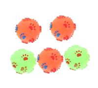 POPETPOP Lot de 5 Balles pour Chien avec Son Et de Pas pour Animal de Compagnie