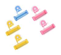 POPETPOP Lot de 5 Distributeurs de Dentifrice Manuels Presse-Tube, Réutilisables et Compacts, Faciles à Utiliser, pour Salle de Bain Quotidienne, Gaspillage Couleur Aléatoire
