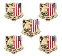 POPETPOP Lot de 5 Épinglettes Drapeau Américain en Alliage Aigle, Broches Insignes Patriotiques pour Hommes et Femmes, Accessoires Décoratifs pour Fête Nationale et Paquet à Dos, Épingles