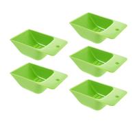 POPETPOP Lot de 5 Pelles à Gravier pour Aquarium Vertes en Plastique - Outil de Nettoyage pour Substrat Tamis à Sable Multifonction pour Entretien Aquarium et Piscine Accessoire