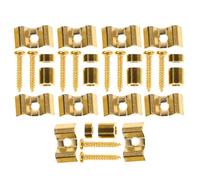 POPETPOP Lot de 5 Sets de Sets de Guides-cordes en Acier Inoxydable pour Guitare Électrique, Stabilisateurs de Cordes, Serrage-cordes Vintage Métal, Accessoire Maintien Corde pour