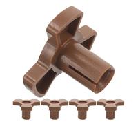 POPETPOP Lot de 5 Supports D'entraînement en Y pour Plateau Tournant de Micro-ondes, Coupleur de 0,59'' en Verre Transparent, Pièce de Rechange Solide pour Galet de Guidage et Rouleau